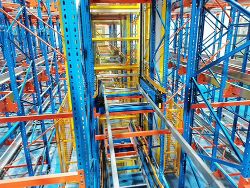 穿梭車提升機智能密集倉庫